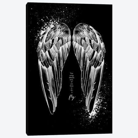 Wings Invert Canvas Print #MLC61} by Mercedes Lopez Charro Canvas Print