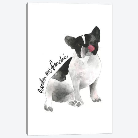 Frenchie Dog Canvas Print #MLC65} by Mercedes Lopez Charro Canvas Wall Art