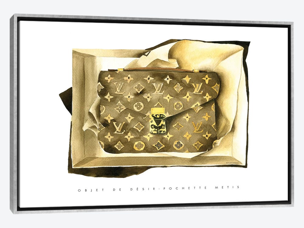 ❤️ Louis Vuitton marble and gold picture canvas print 160x70cm lv15