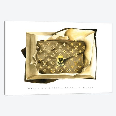 Louis Vuitton Bag Canvas Print #MLC68} by Mercedes Lopez Charro Canvas Print