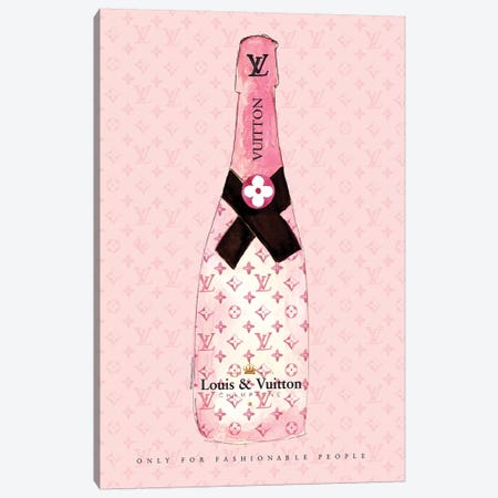 Framed Poster Prints - LV Champagne Bottle by Martina Pavlova ( Food & Drink > Drinks > Champagne art) - 32x24x1