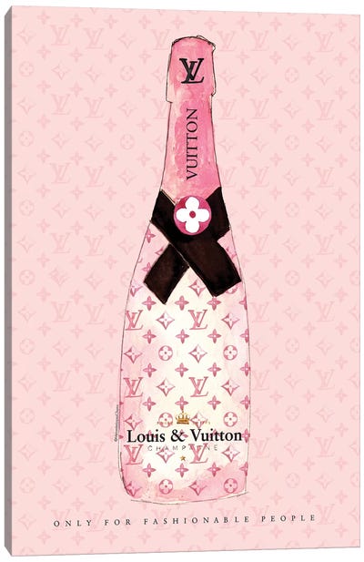 Louis Vuitton Champagne Canvas Art Print - Glam Décor