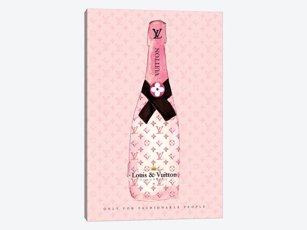 Louis Vuitton Champagne by Mercedes Lopez Charro 1-piece Art Print