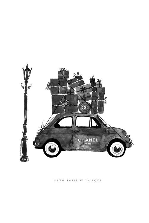 Vintage Fiat by Mercedes Lopez Charro wall art