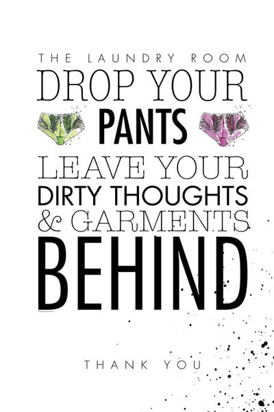 Drop Your Pants by Mercedes Lopez Charro framed wall art