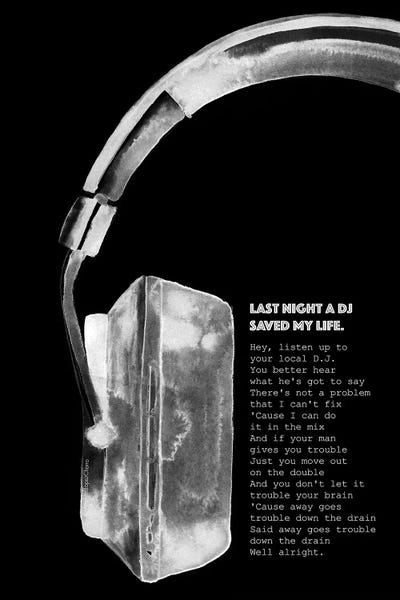 Last Night A DJ by Mercedes Lopez Charro art print