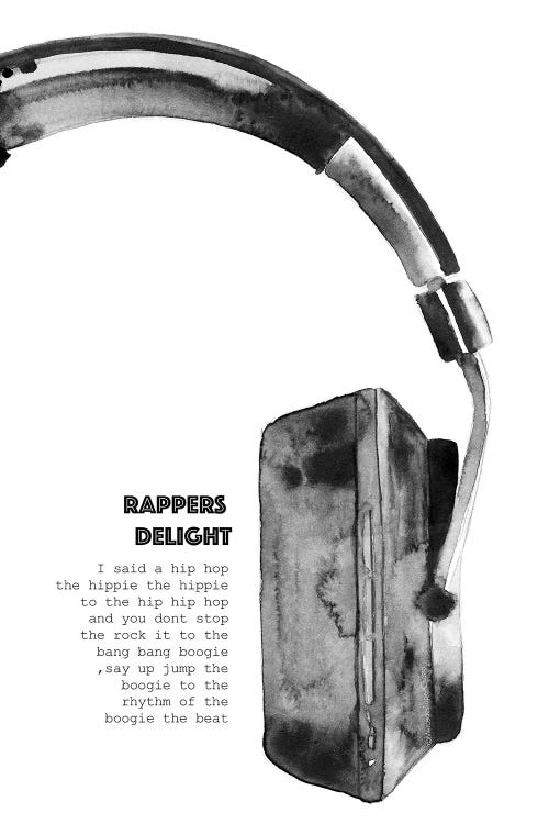 Rappers Delight by Mercedes Lopez Charro wall art