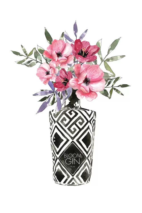 Blooms In Bottle by Mercedes Lopez Charro wall art