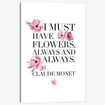 I Must Have Flowers Canvas Print #MLC91} by Mercedes Lopez Charro Canvas Wall Art