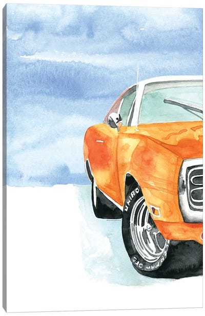 Classic Dodge Car Canvas Art Print - Mercedes Lopez Charro