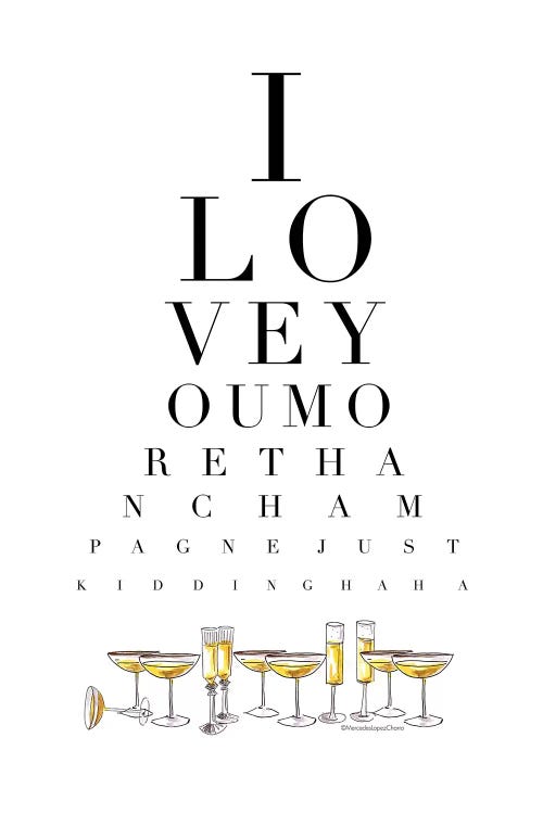 Champagne Eye Test