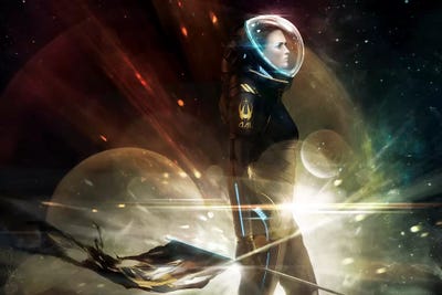 Dark Skies by Melanie Delon framed canvas print