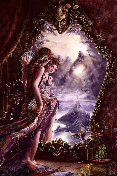 Hopeless Reflections by Melanie Delon framed canvas print