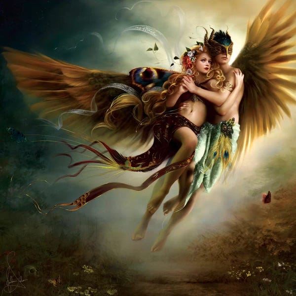 Romantic Bedroom (Couples): Vers Les Rivages Éternels by Melanie Delon