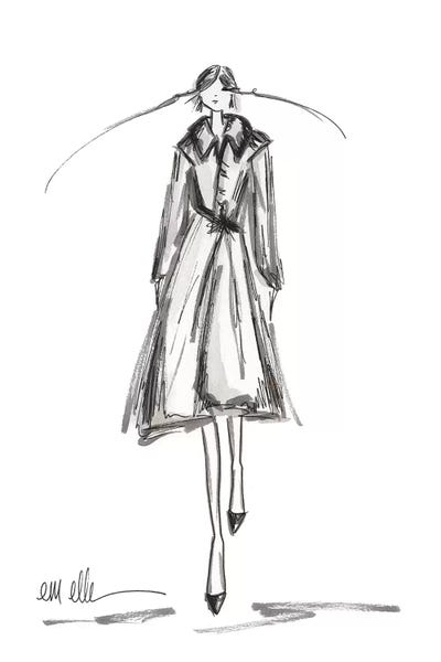 Women's Coats & Jackets: Winter Runway No.4 by Em Elle