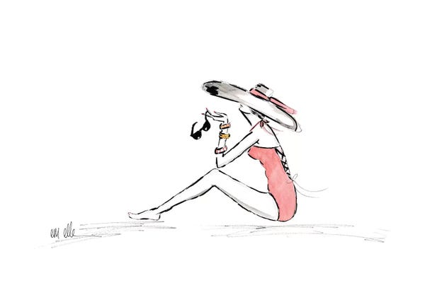 Fashion Illustrations: By The Beach by Em Elle