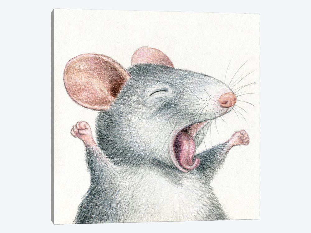 Mouse by Miri Leshem-Pelly 1-piece Art Print