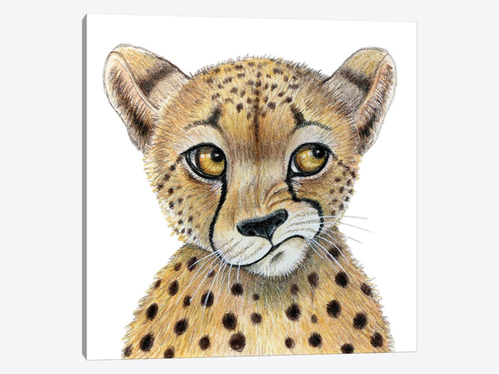 Cheetah by Miri Leshem-Pelly 1-piece Canvas Wall Art