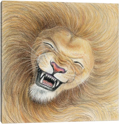 Lion Canvas Art Print - Miri Leshem-Pelly