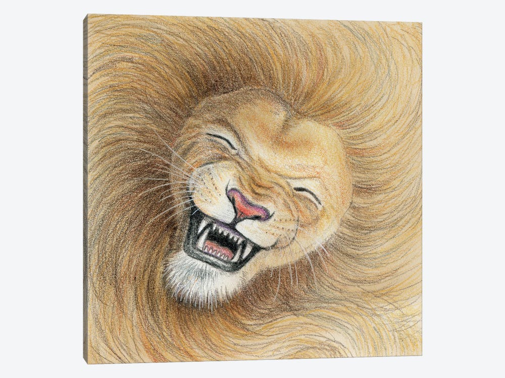 Lion by Miri Leshem-Pelly 1-piece Canvas Artwork