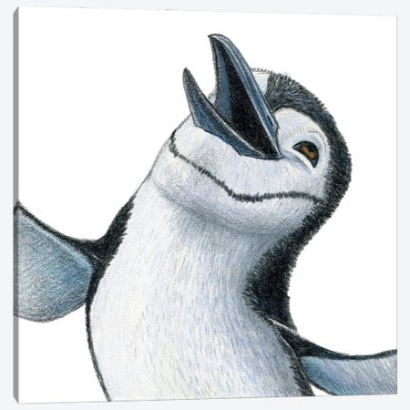 Penguin Canvas Print #MLH27} by Miri Leshem-Pelly Canvas Print