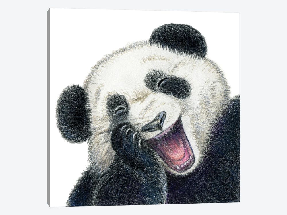 Panda by Miri Leshem-Pelly 1-piece Canvas Art