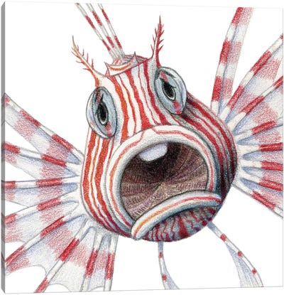 Lionfish Canvas Art Print - Miri Leshem-Pelly