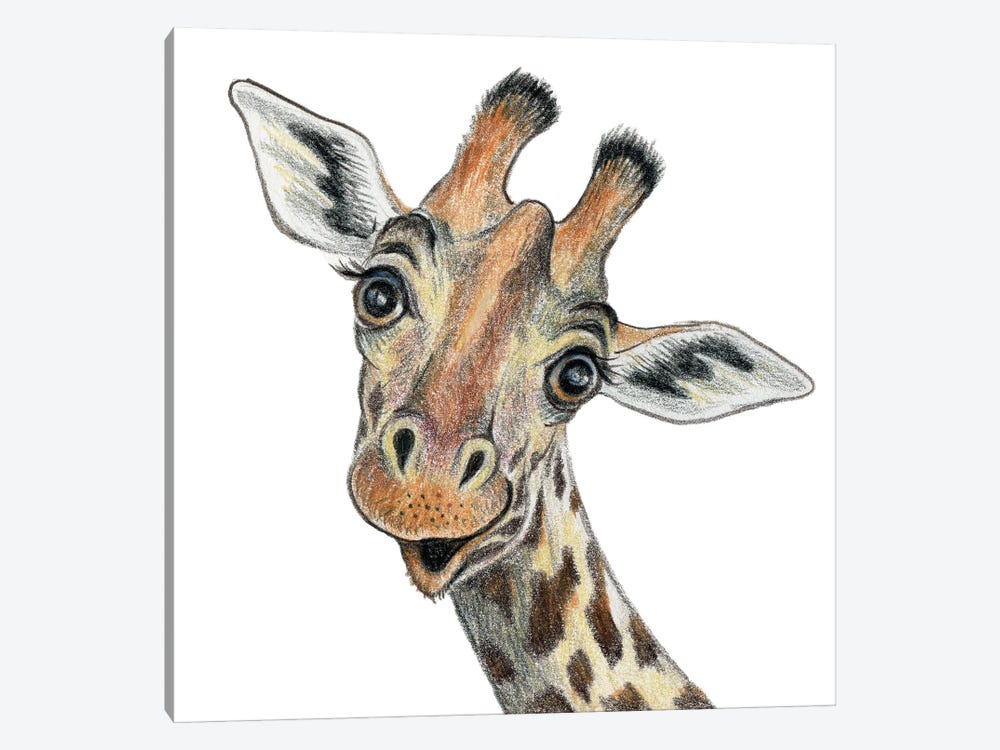 Giraffe by Miri Leshem-Pelly 1-piece Art Print
