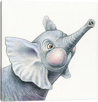 Elephant Canvas Art Print - Miri Leshem-Pelly
