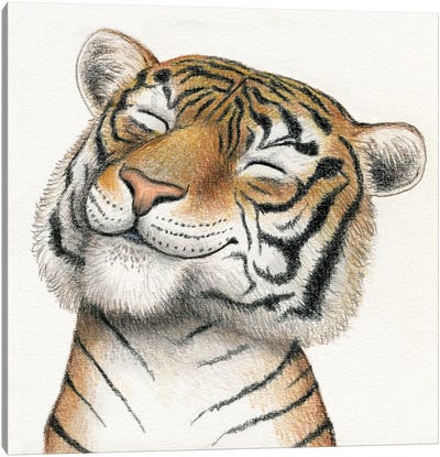 Tiger Canvas Art Print - Miri Leshem-Pelly