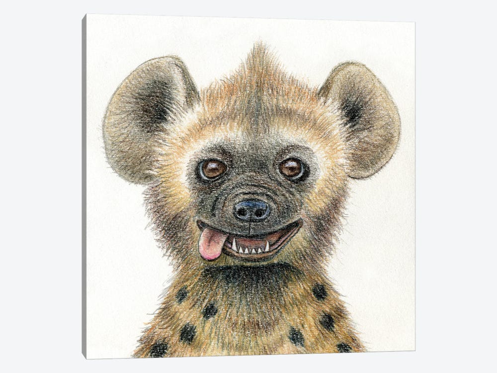 Hyena by Miri Leshem-Pelly 1-piece Canvas Print