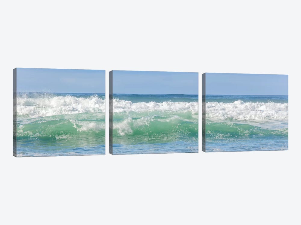 Wave Song by Melissa Mcclain 3-piece Canvas Print