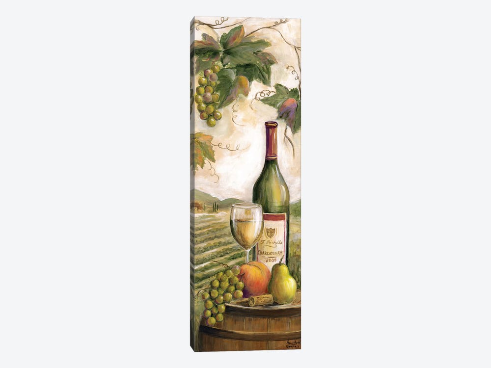 Wine Country White by Marilyn Dunlap 1-piece Canvas Artwork