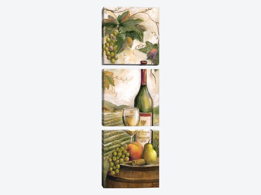 Wine Country White by Marilyn Dunlap 3-piece Canvas Wall Art