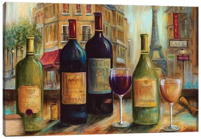 Bistro de Paris Canvas Art Print - Wine Art
