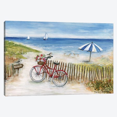 Beach Ride II Canvas Print #MLN22} by Marilyn Dunlap Canvas Wall Art
