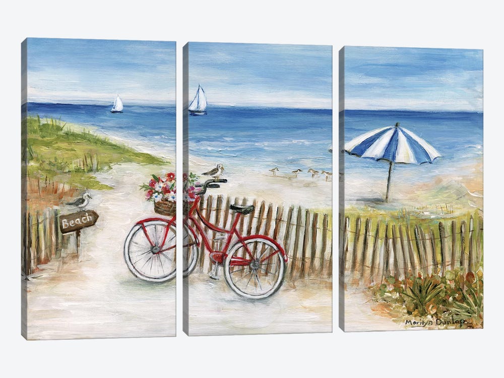 Beach Ride II by Marilyn Dunlap 3-piece Art Print