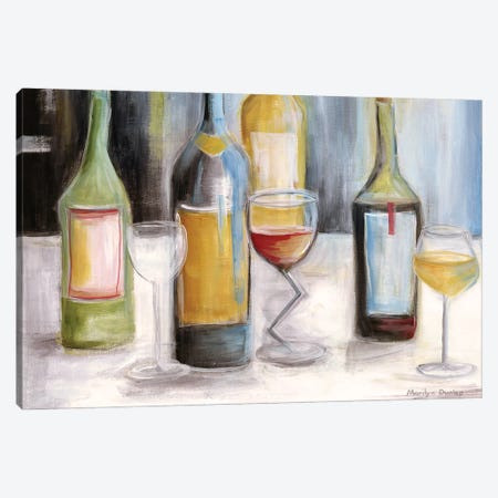 Wine Tasting Canvas Print #MLN23} by Marilyn Dunlap Canvas Art
