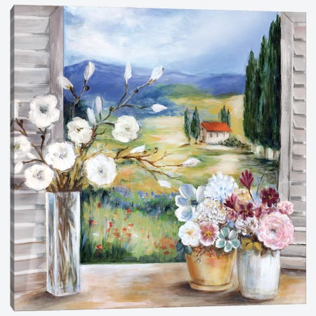 Afternoon in Tuscany Canvas Print #MLN26} by Marilyn Dunlap Art Print
