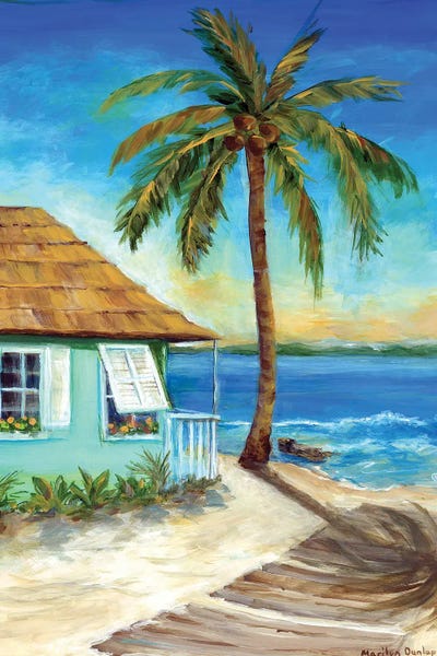 Tropical Living Room: Tropical Cabana I by Marilyn Dunlap