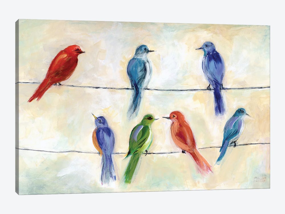 Chatter by Marilyn Dunlap 1-piece Canvas Artwork