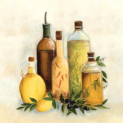 Oils and Vinegars I by Marilyn Dunlap framed canvas print