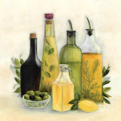 Oils and Vinegars II by Marilyn Dunlap framed canvas print