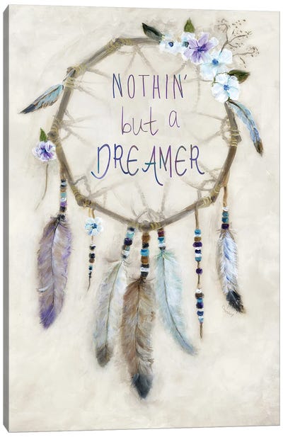 Boho Dreamcatcher Canvas Art Print - Dreamcatchers