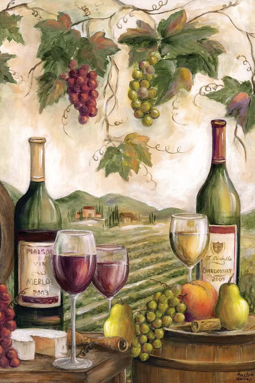 Country Red and White by Marilyn Dunlap wall art