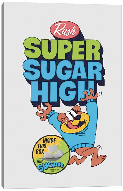 Super Sugar High Canvas Art Print - Mathiole