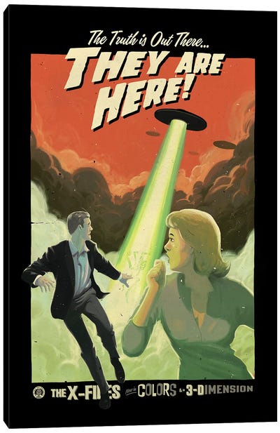 They Are Here Canvas Art Print - Sci-Fi & Fantasy TV Show Art