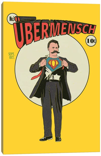 Ubermensch Canvas Art Print - Vintage Posters