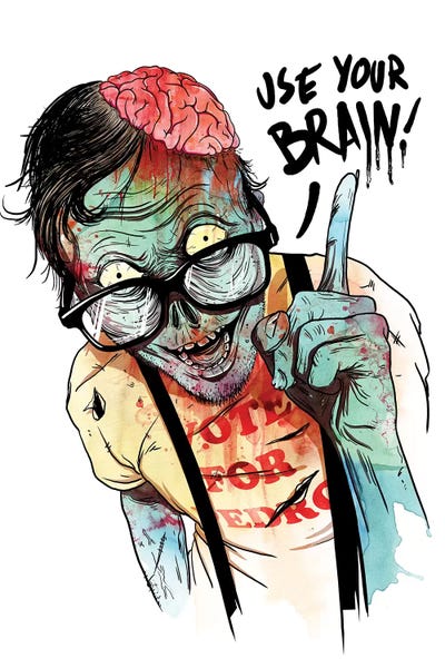 Zombies: Use Your Brain by Mathiole