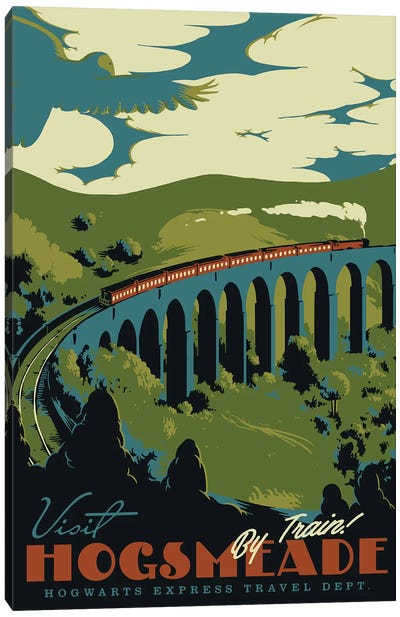Visit Hogsmeade Canvas Art Print - Train Art
